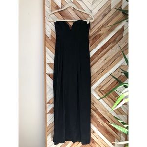strapless black dress | zimmermann | 1
